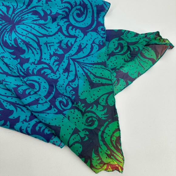 APOLLO Dress Womens S Midi Maxi Asymmetrical Hem Boho Colorful Hippie Lined READ - Picture 12 of 13